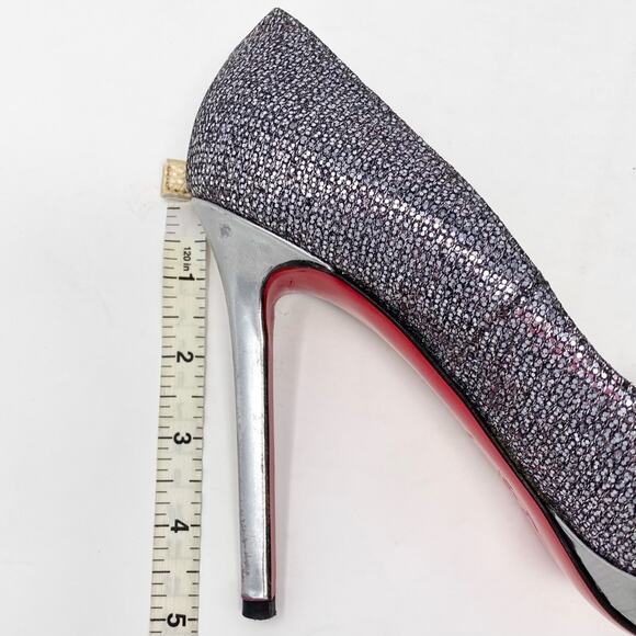 Christian Louboutin Filo 120 Glitter Specchio Pumps EU 38 / US 7 - Picture 10 of 13